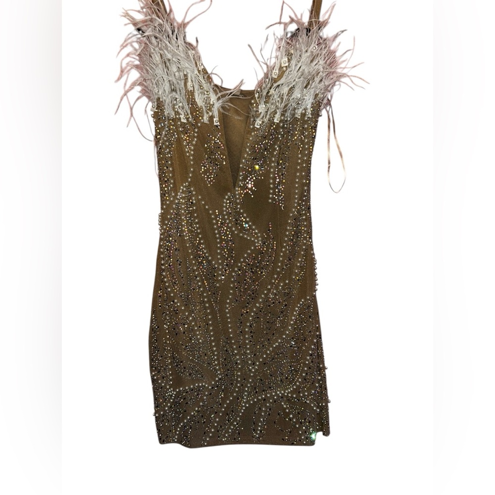 Fashionnova Embellished Mini Dress